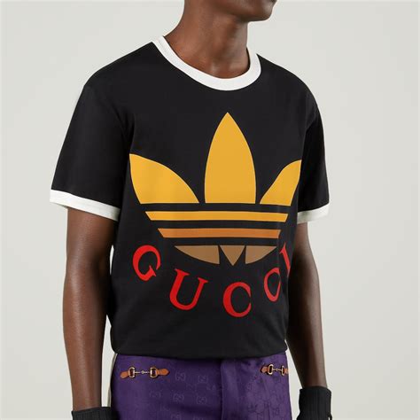 adidas x gucci cotton jersey t-shirt|Gucci cotton jersey.